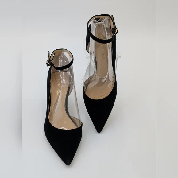 Ivanka Trump Britta D'Orsay Leather Black Women's Suede 3" Heel Size 8.5M /1W-9A - Picture 9 of 17